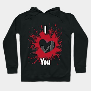 I Love You.. Valentine Hearts Hoodie